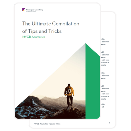 Newsletter Image_eBook Mock-up_MYOB Acumatica Tips and Tricks